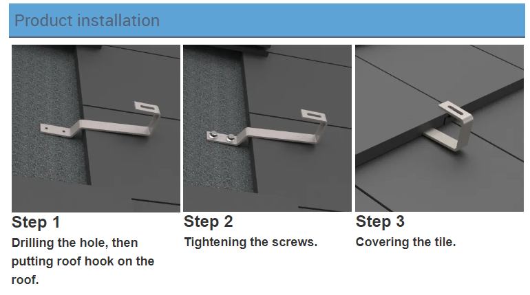 Solar Mount Roof Hook  第4张